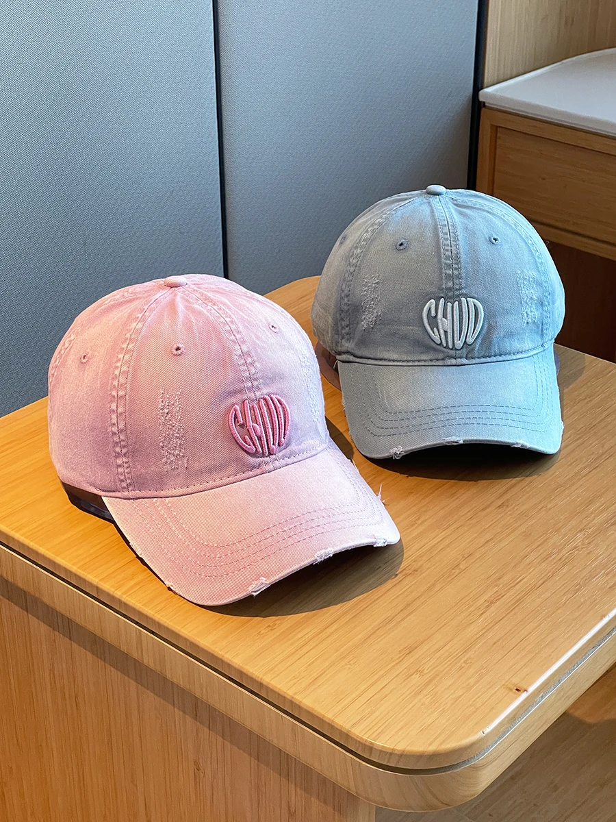 

Couple Retro Embroidered Baseball Cap Female Spring and Summer All-Match Four Seasons Street Peaked Cap Men's Fashion