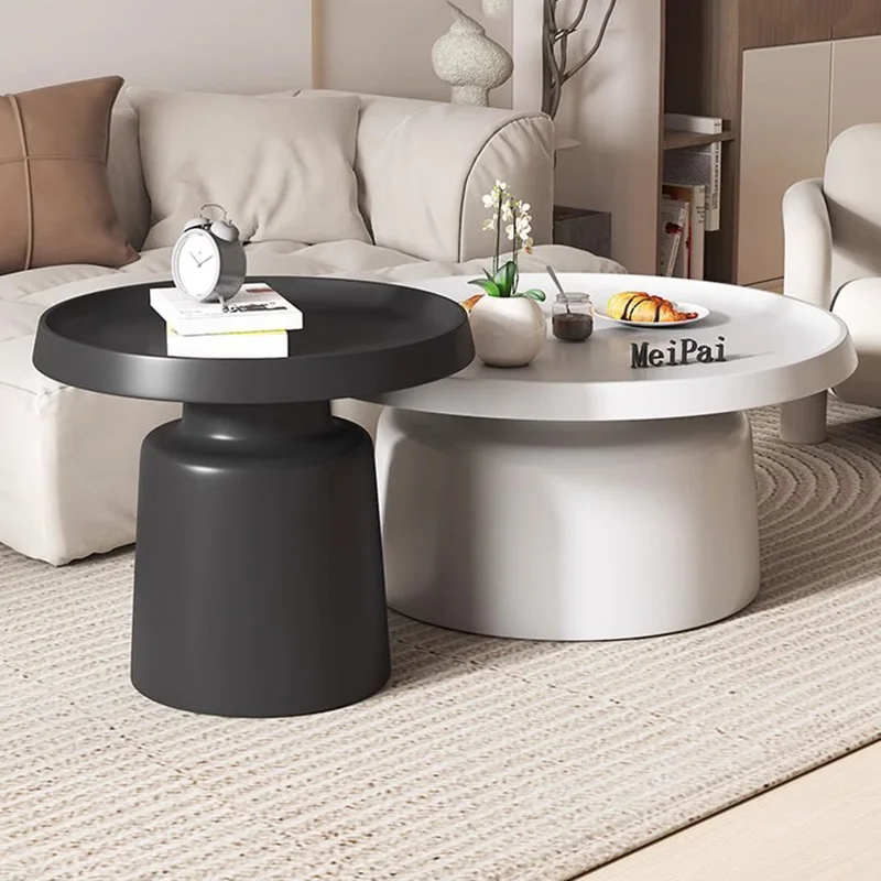 

Round Clear Side Table Bedroom Minimalist Living Room Coffee Tables Modern Design Mesas De Centro Para Sala Room Furniture