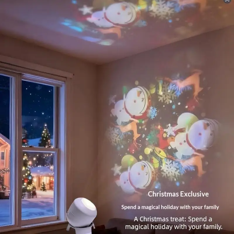 LED Projector Light, 360° Rotating Dynamic Night Light USB Ambient Light Decorative Lighting For Game,Living Room