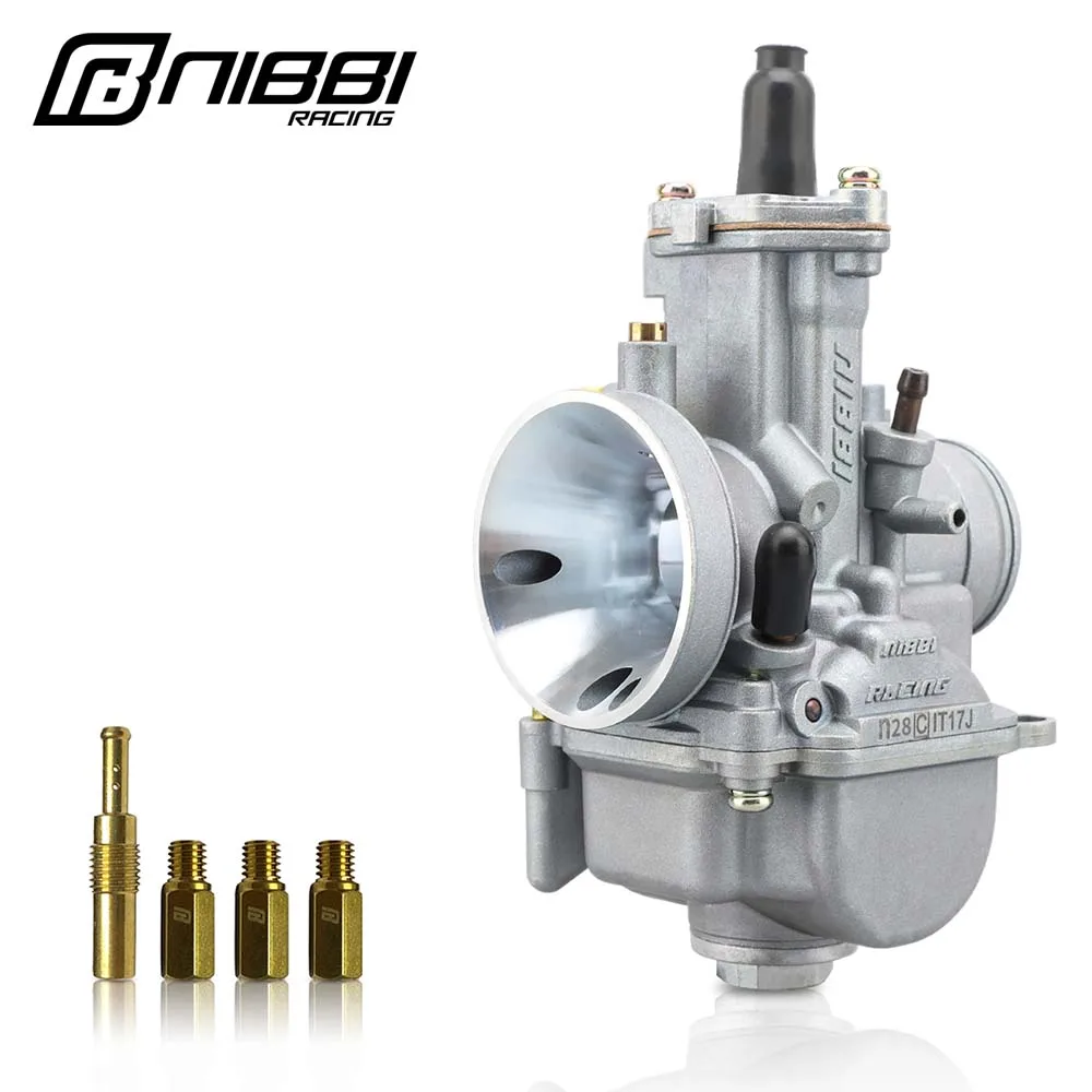 Nibbi 2T 4T Carburateur PWK24/26/28/30/32/34/36/38/40Mm Motorfiets Carb Met Carb Jets Voor Yamaha Suzuki Pit Dirt Bike