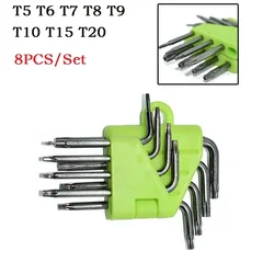 Wrench Set Essential 8PCS Hex Torx Wrench Set L Type Screwdriver Hex Key T5 T7 T8 T9 T10 T15 T20 Reliable And Practical