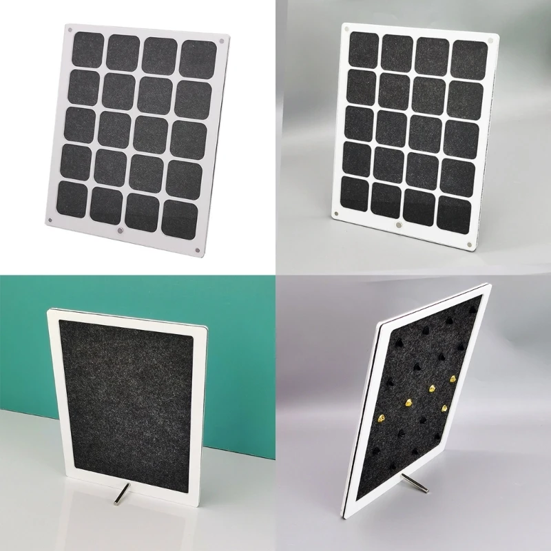 Pin Display Case Acrylic Brooch Pin Collections Display Organizers for Medals Jewelry Pin Collections Holder Tabletop & Wall