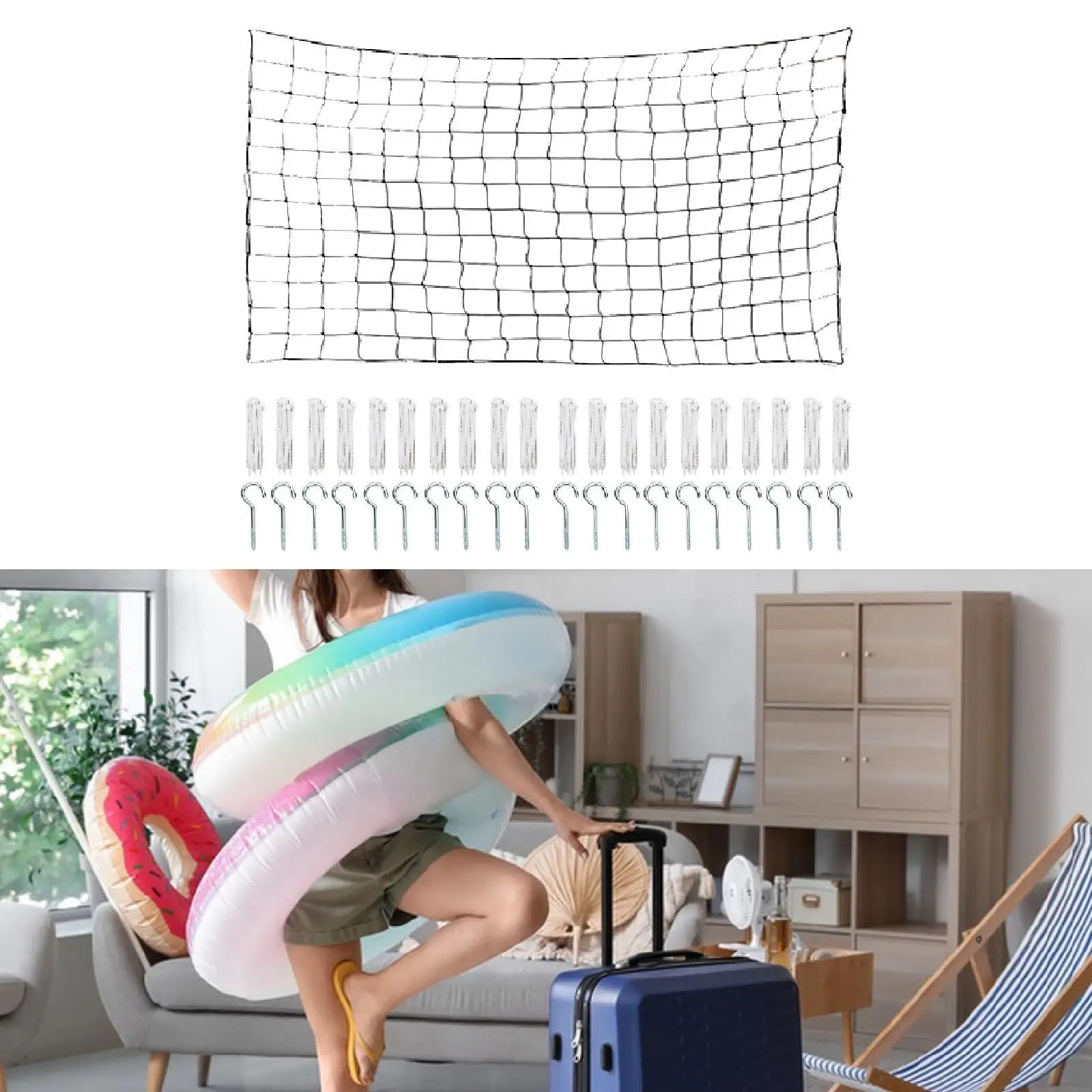 

Поплавок для игрушек для бассейна, сетка для хранения, сетка для забора, подвесной органайзер для бассейна, сетка для надувных игрушек, кольца для плавания, шарики, аксессуары для боковой стороны бассейна