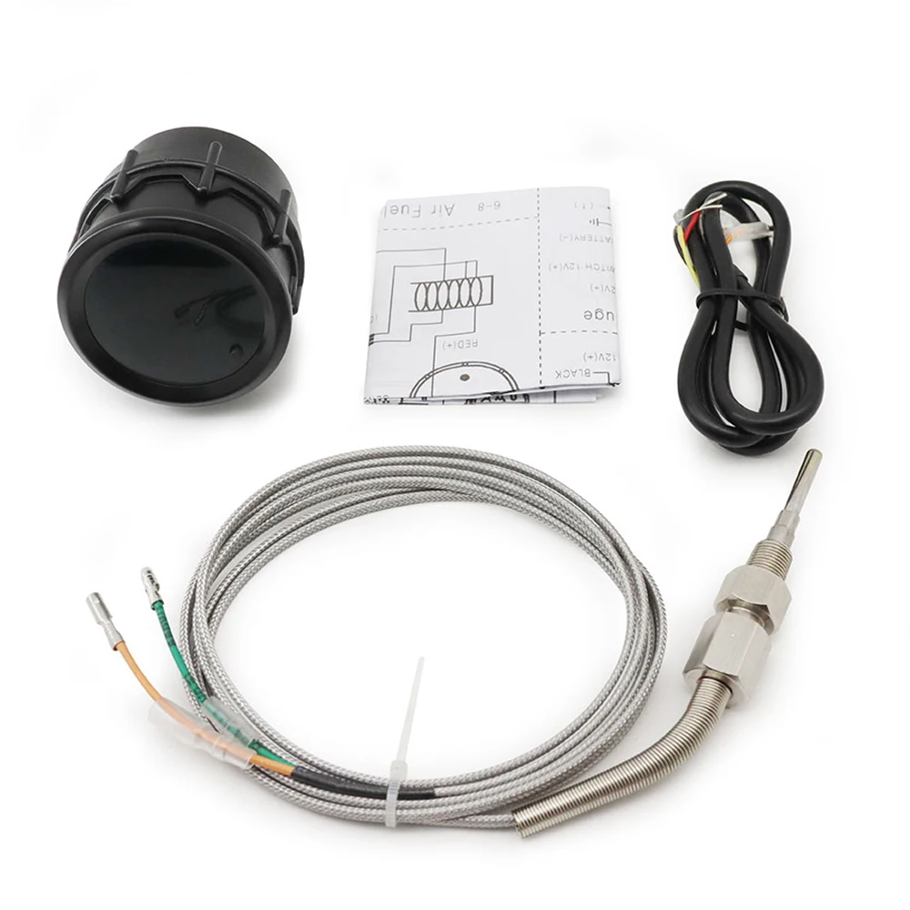 2,52mm LED Getönte 7-Farben-Serie: Boost/Wassertemperatur/Öltemperatur/Öldruck/Voltmeter/Luft-Kraftstoff-Verhältnis/EGT/Drehzahlmesser für Fahrzeuge – Detail 24