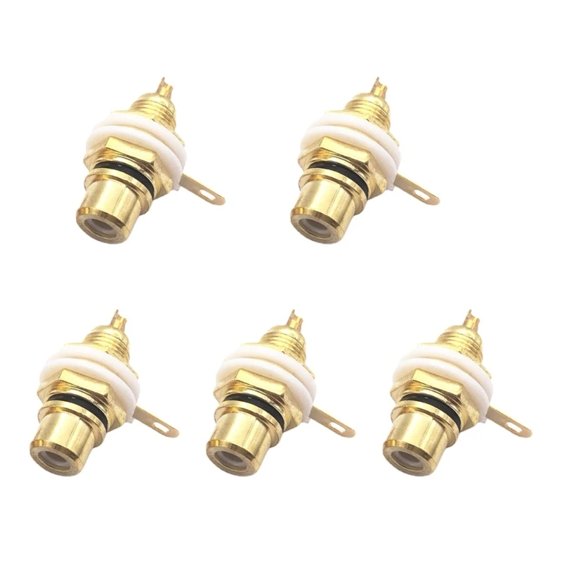 RCA-Female Socket Connector Chassis Paneel Mount Adapter Terminal- Plug 3.5