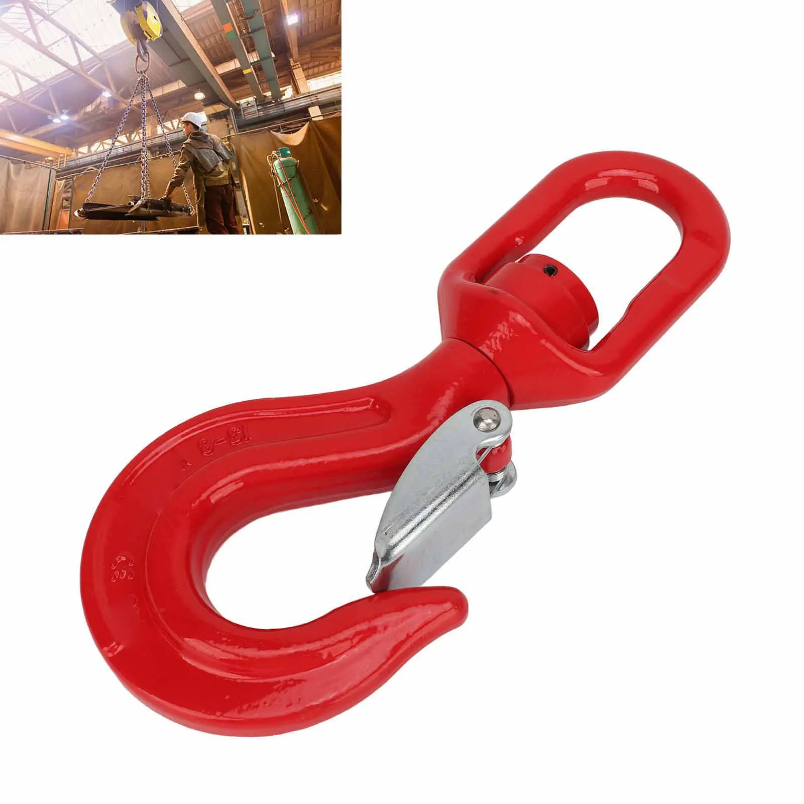 

Swivel Hook 5.3T High Load Bearing Alloy Steel Swivel Lifting Hook for Crane Hoist