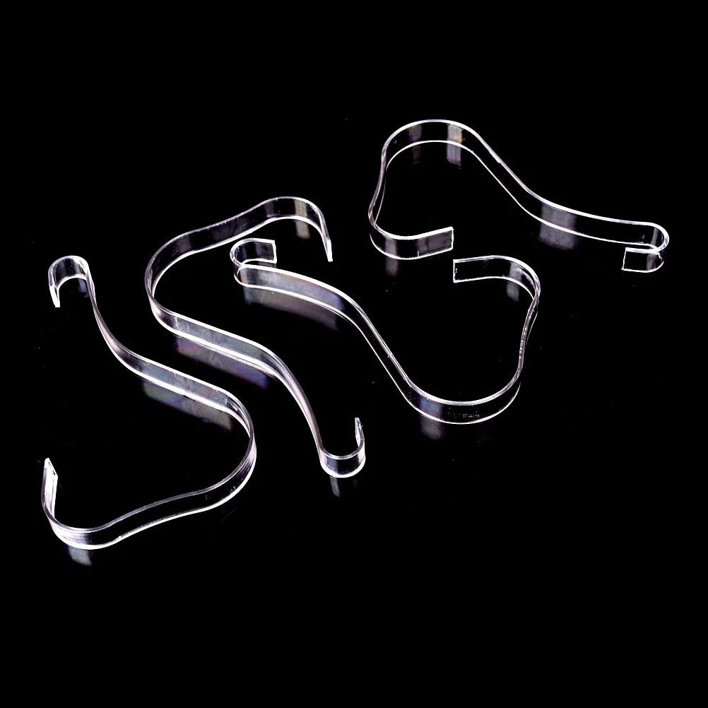 4 Pcs Women Clear Acrylic Plastic Sandal Lady Shoes Display Stand Inserts Holders