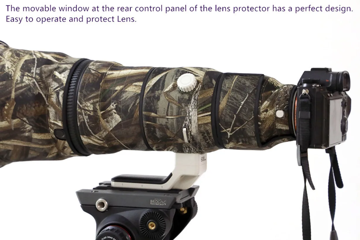 ROLANPRO Waterproof Camera Lens Coat Camouflage Rain Cover For Sony FE 600mm F/4 GM OSS Protective Case Guns Sleeve SEL600F40GM