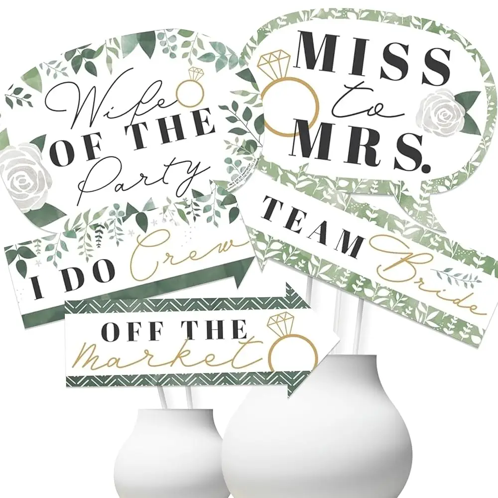 

Забавный набор реквизита для фотосессии в стиле бохо с ботаническими мотивами для девичника и свадебной вечеринки - 10 предметов