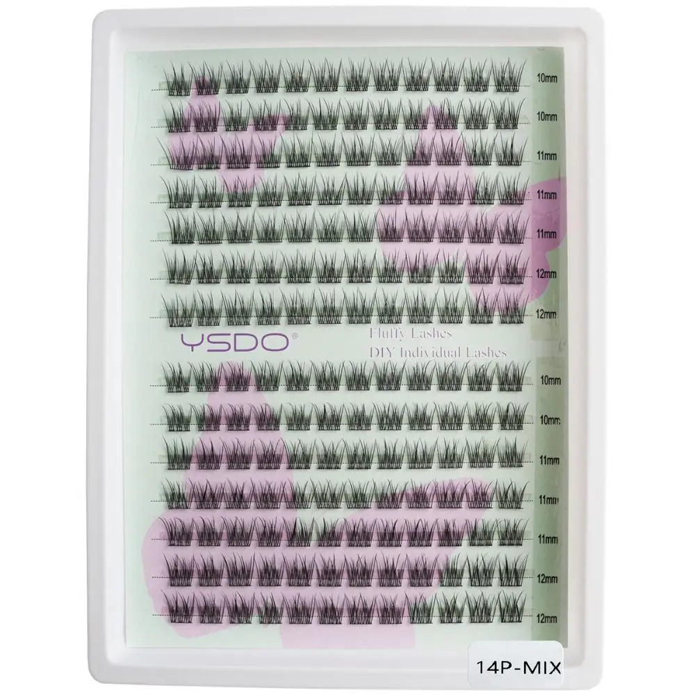 

No Need Glue Natural Look False Eyelashes Wispy Reusable DIY Lash Extensions No Removal Required Self-adhesive Lash Clusters