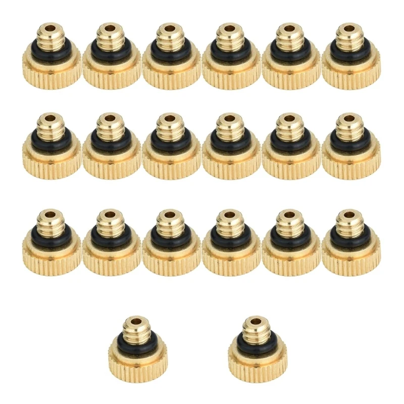 

20 Pcs Brass Nozzle Atomizing Sprayers for Garden Irrigation Sprinkler Watering System Balcony Gardening Household Drop shipping