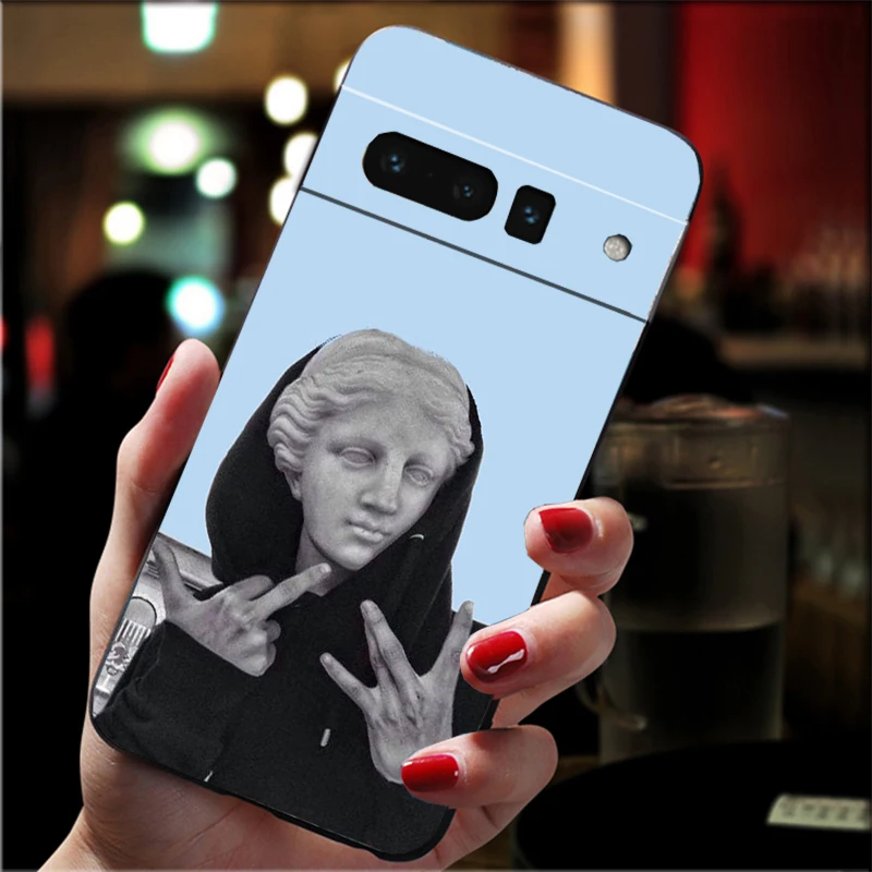 

Phone Case For Google Pixel 10 9 Pro XL 9A 8 7 6 Pro Pixel 8A 7A 6A Pixel 8 7 6 5 Plaster Statue David aesthetic Art
