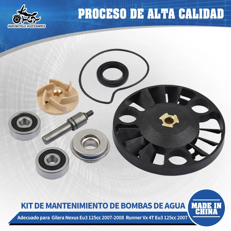SJ-Kit de reparación de bomba de agua para motocicleta rodamiento de anillo de sellado de eje impulsor para Gilera Nexus Eu3 125cc Runner Vx 4T Eu3 125cc