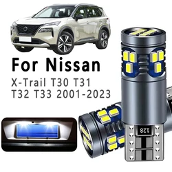 2Pcs T10 Car LED Bulbs Parking Lamp For Nissan X-Trail Xtrail T30 T31 T32 T33 2001- 2019 2020 2021 2022 2023 License Plate Light