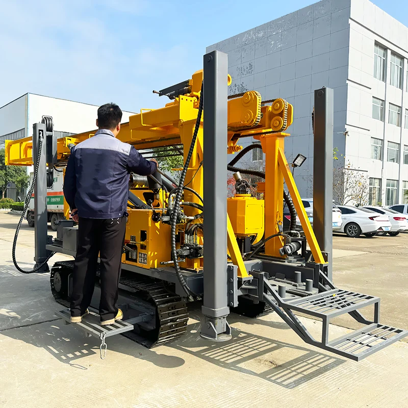 Customized Crawler & Wheel Mounted Top Drive Rotatory Geotechnical Engineering Exploration 1150ft Depth Well Mining Drilling Rig