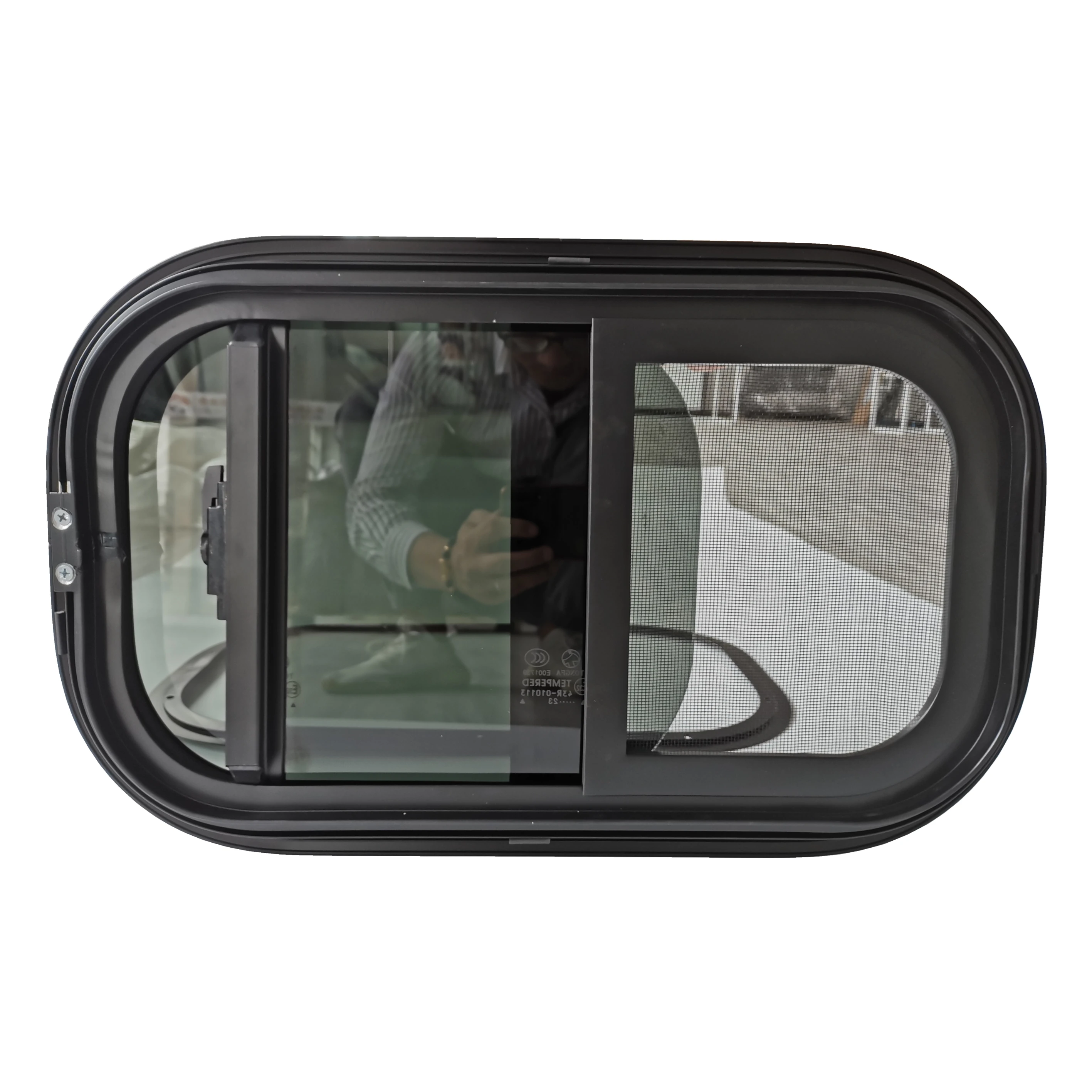 

Manufacturer Aluminum Alloy Tempered Glass RV Caravan Sliding Window With Built-in Screen For Caravan RV