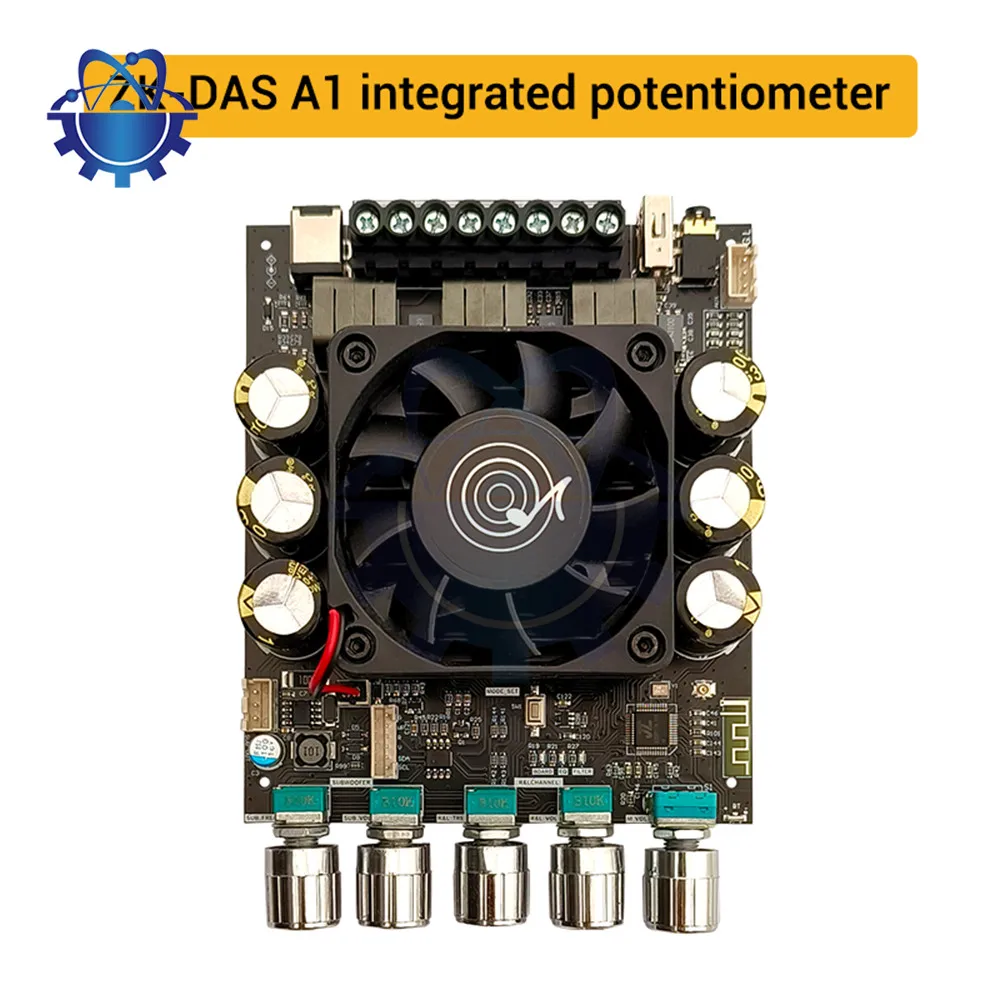 160W+160W+220W DSP A1 Amplifier High Performance Independent DSP Chip ADAU1701 Adjustment Mode for Subwoofer Speakers