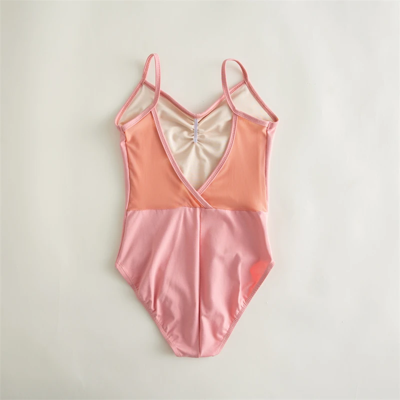High Quality Camisole Training Dance Wear Many Colors Children Kids Girls Cotton Nylon Spandex Mesh Ballet Leotards for sale