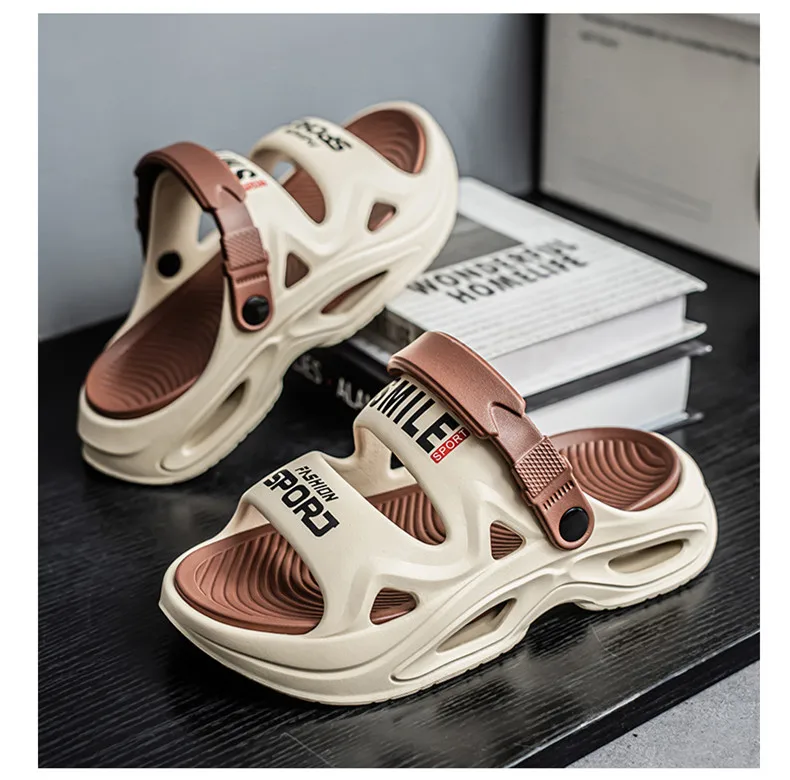 Herren-Hausschuhe, neue Sommer-EVA-Sandalen mit weicher Sohle, Plattform-Sandalen für drinnen und draußen, zum Gehen, Strandschuhe, Flip-Flops, Herrenschuhe – Detail 11