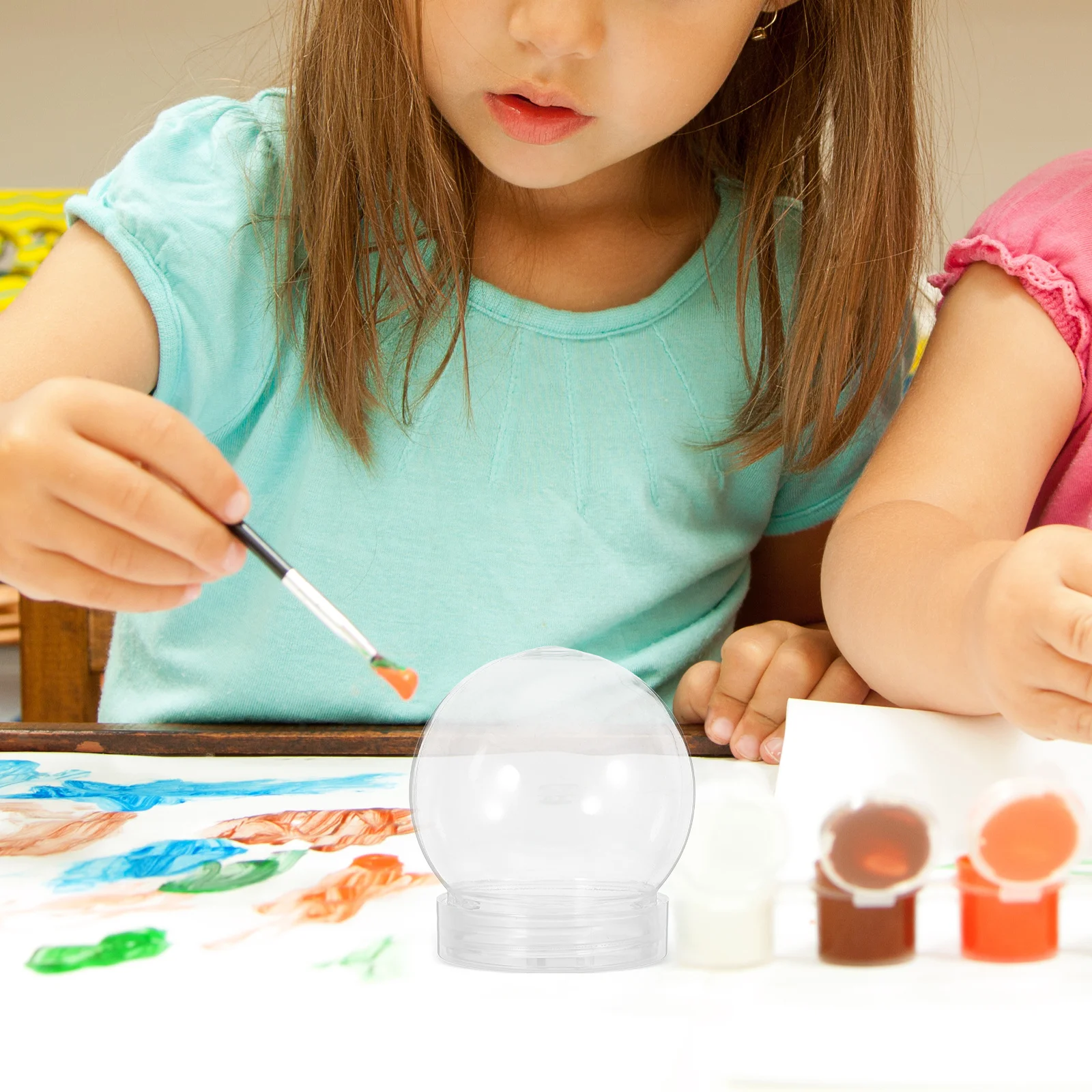 

10Pcs Small Candy Jars with Lids Pet Storage Globes for DIY Party Favors Crystal Mud Organizing Home Workspace 140Ml