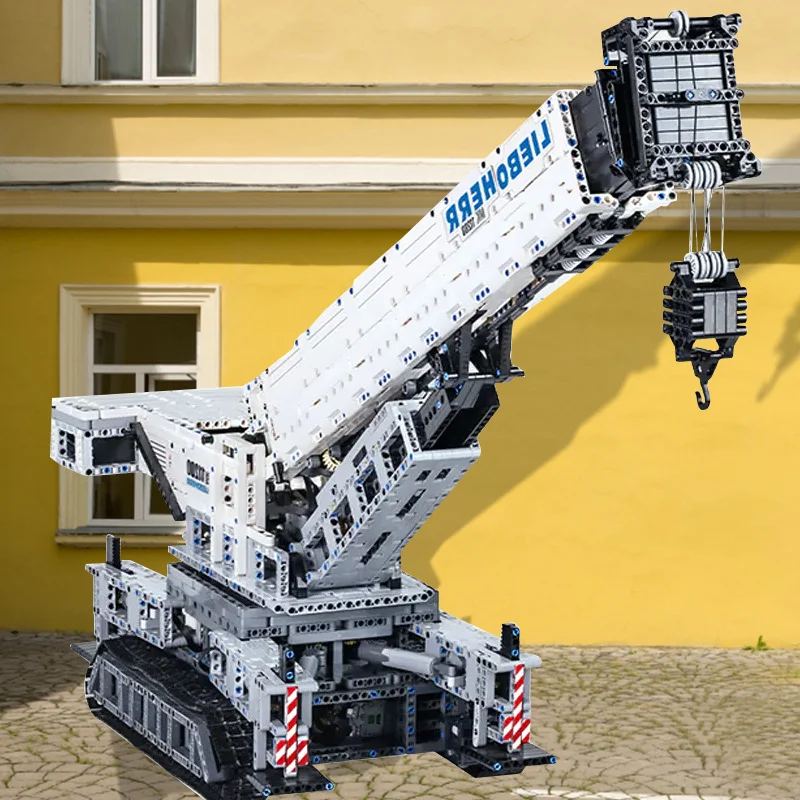 

Кран Liebherr LTR 11200, модели детских игрушечных транспортных средств MOC-10123, MoldKing 17002, комплект моделей, высокотехнологичный, совместимый с 21018, подарочные игрушки