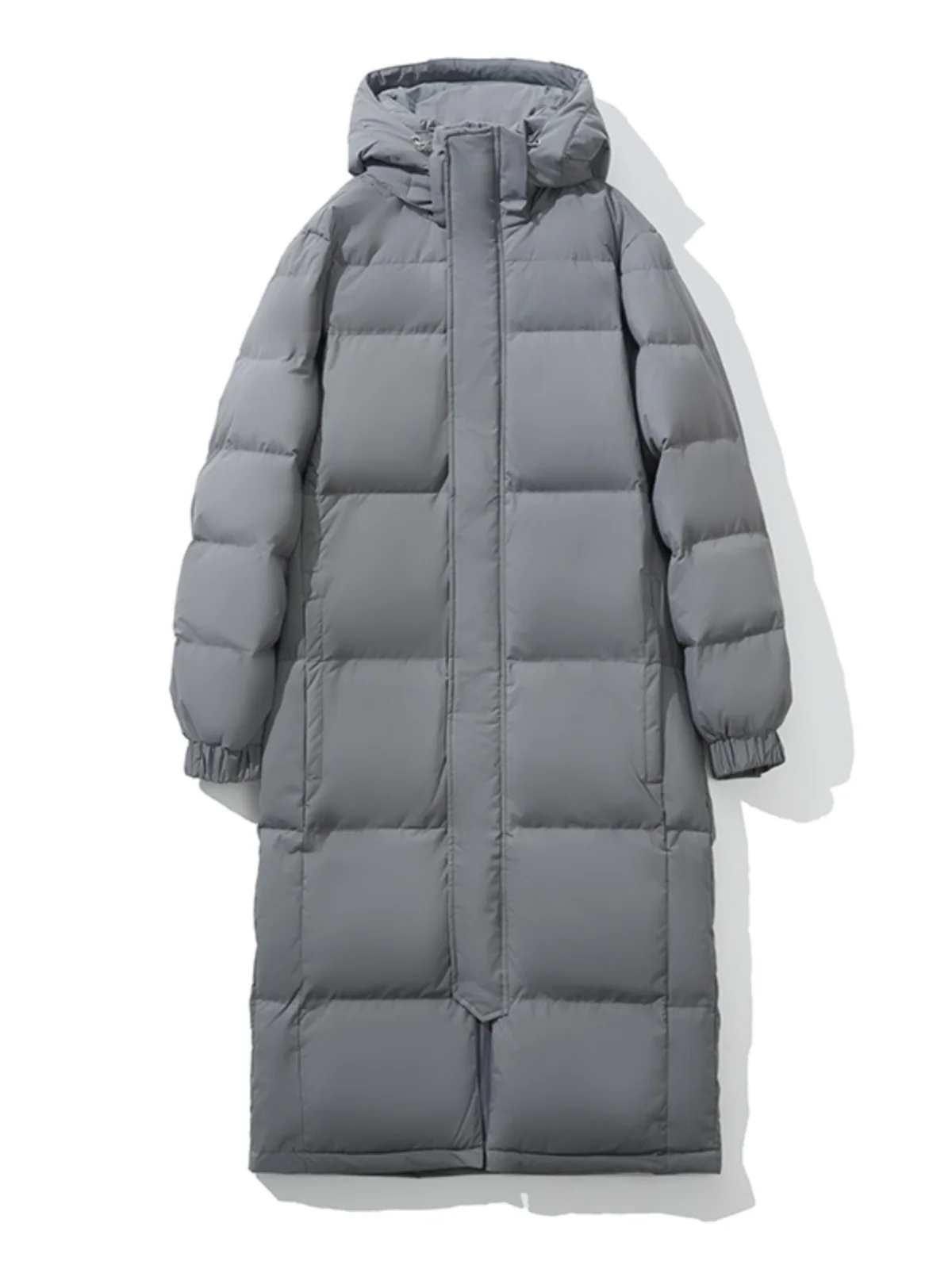 เสื้อโค้ทกันหนาวทรงหลวมสำหรับผู้หญิง ยาวคลุมเข่า แบบถอดฮู้ดได้ สไตล์ลำลอง เหมาะสำหรับคู่รัก ใส่เดินทางได้