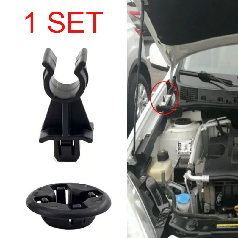 Retainer Clip Set For Nissan Qashqai Dualis J10 Navara D40 Pathfinder R51 Bonnet Hood Support Prod Rod Clamp Holder 65722EB300