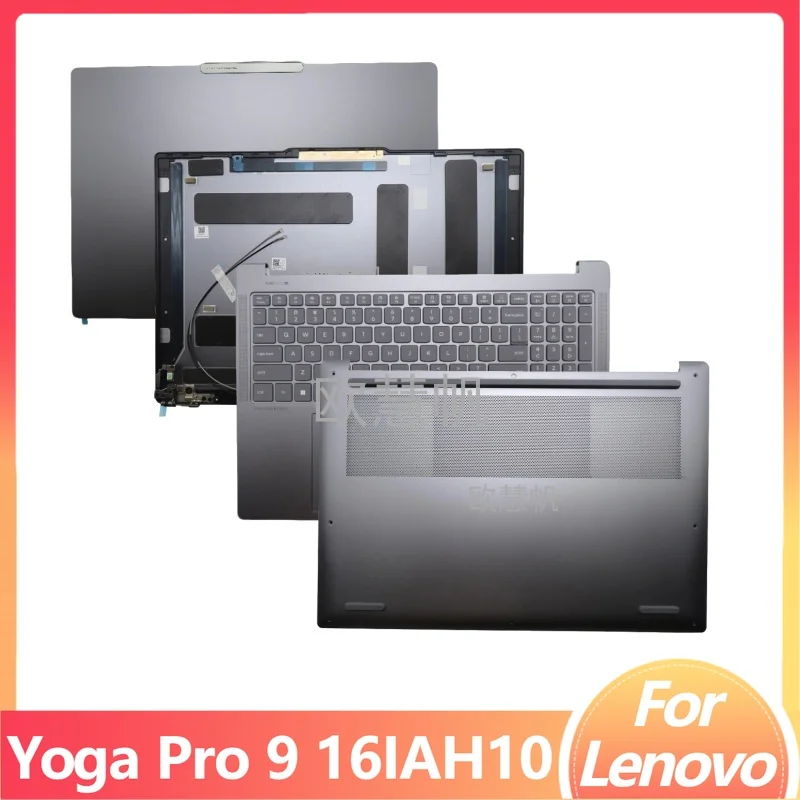 

T New Repair Accessories for Lenovo Yoga Pro 9 16IAH10 Laptop LCD Back Cover Palmrest Upper Cover Bottom Case Luna Grey