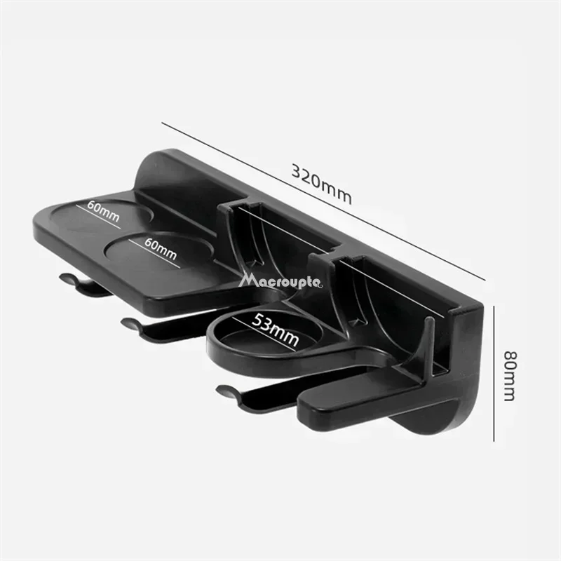 Wall Mount Coffee Organizer Rack, 51/54/58 mm Portafilter Holder, Punching-Free Espresso Accessories Storage (Characters: 78) 3