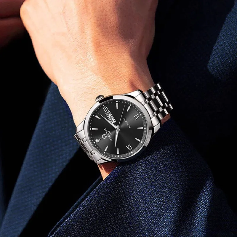 Montre CARNIVAL Mechanical Dress Watches for Man Brand Luxury Sapphire Automatic Wrist Watches Mens Waterproof 2026 Reloj Hombre