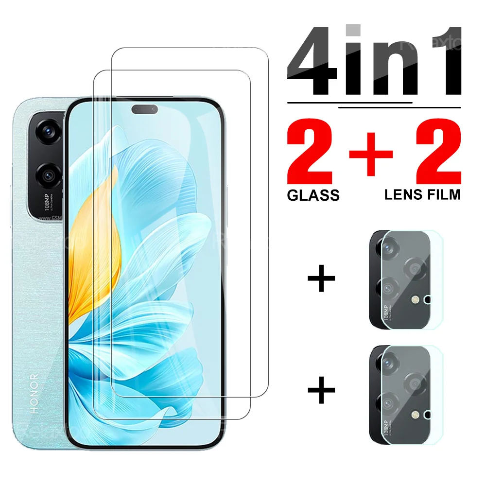 

4in1 For Honor 200 Lite 5G Camera Lens Screen Protector For honor 200Lite honar 200 lite Tempered Glass HD Protective Film Cover