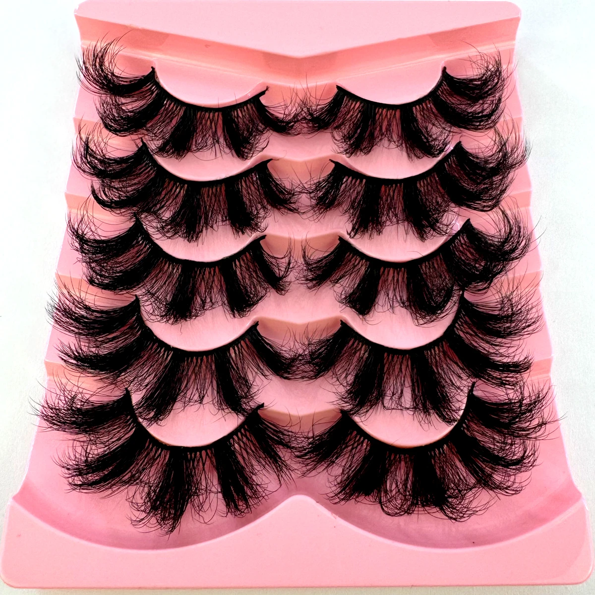 HBZGTLAD Flauschige Lange Wimpern 3D Faux Mink Wimpern Natürliche Falsche Wimpern Dramatische Weiche Volumenwimpern Wimpernverlängerung Make-up – Detail 11