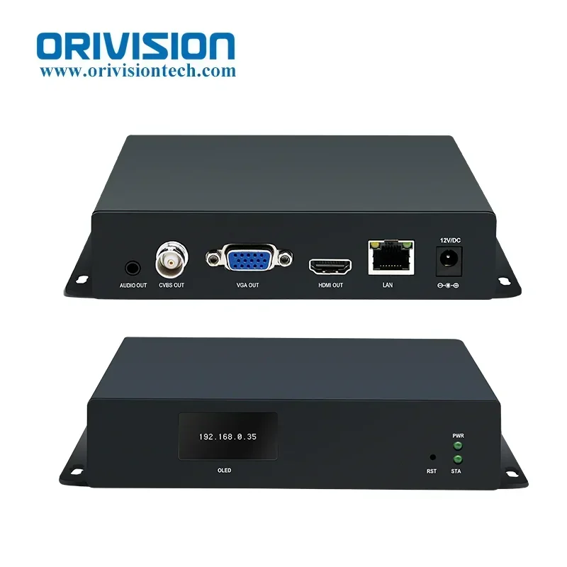 

In stock 4K IP to HDMI Decoder Support RTMP Server H.265/H.264 HDMI Decoder