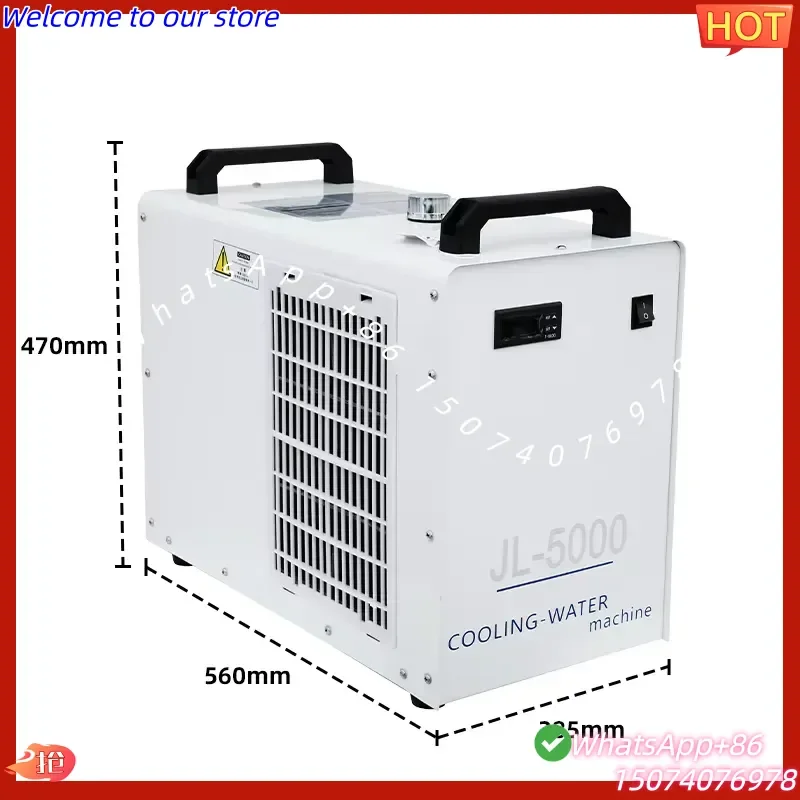 2026 Portable Blue Penguin JL-5000 CO2 Chiller Air Cooled 80W AC 1PH 220V for Wood Acrylic UK Canada Australia