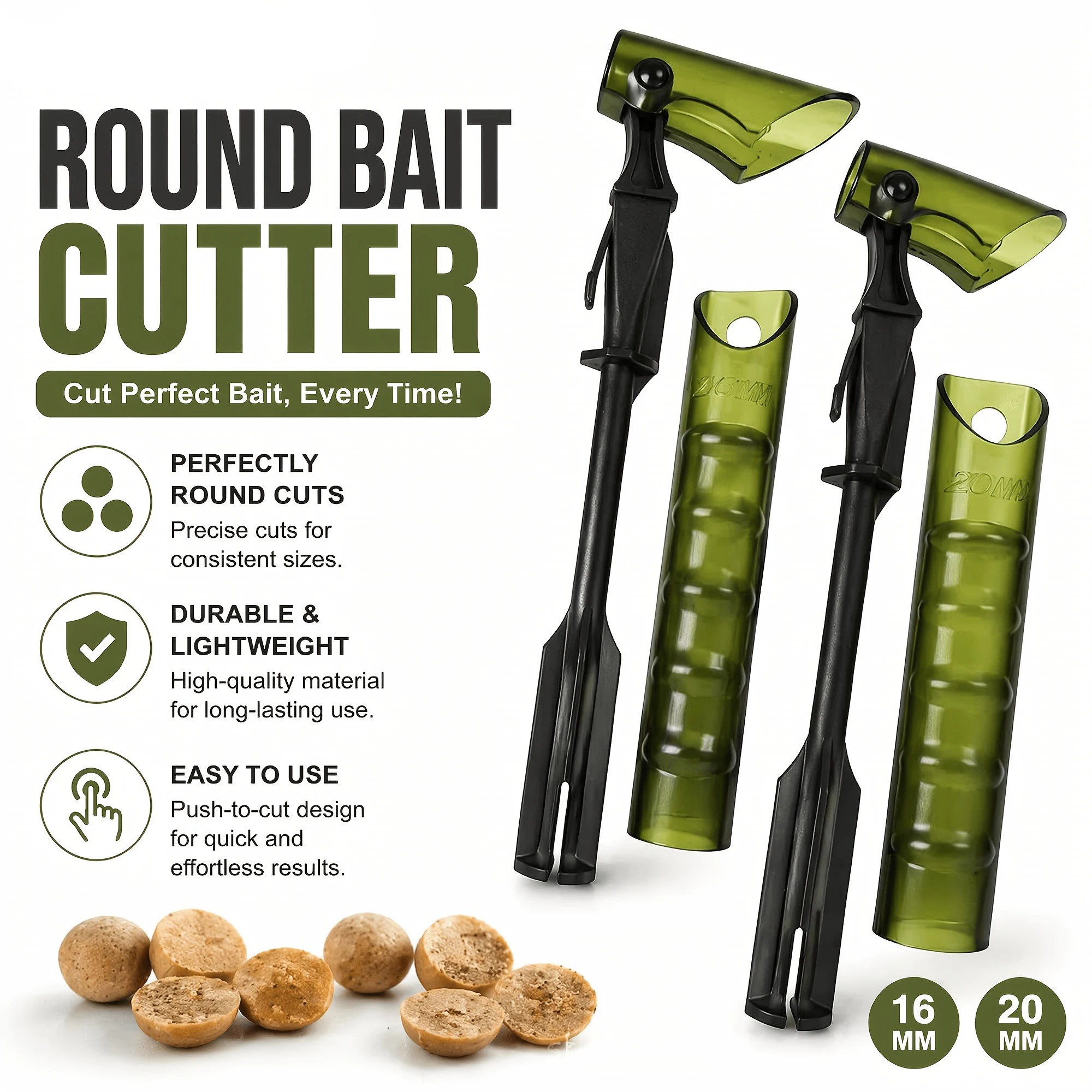 SeaKnight Portable Fishing Bait Launcher for Carp Fishing Boilies Feeder Tube Bait Spreader Bait Dispenser Fishing Accessory