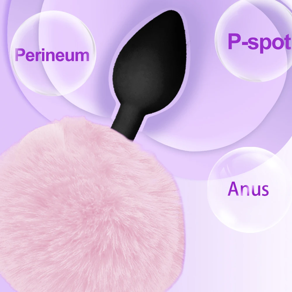 المكونات الشرج ذيل أرنب دور اللعب Bdsm سيليكون جهاز تدليك للبروستاتا بعقب المكونات سيليكون الأرنب الذيل الجنس لعب للنساء الرجال مثلي الجنس