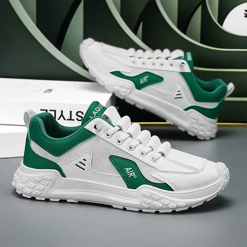 

Оборочные широкие кроссовки на толстом каблуке для бега, скейтбординга, мужская обувь, демисезонная спортивная новинка, уличная модель Sheos