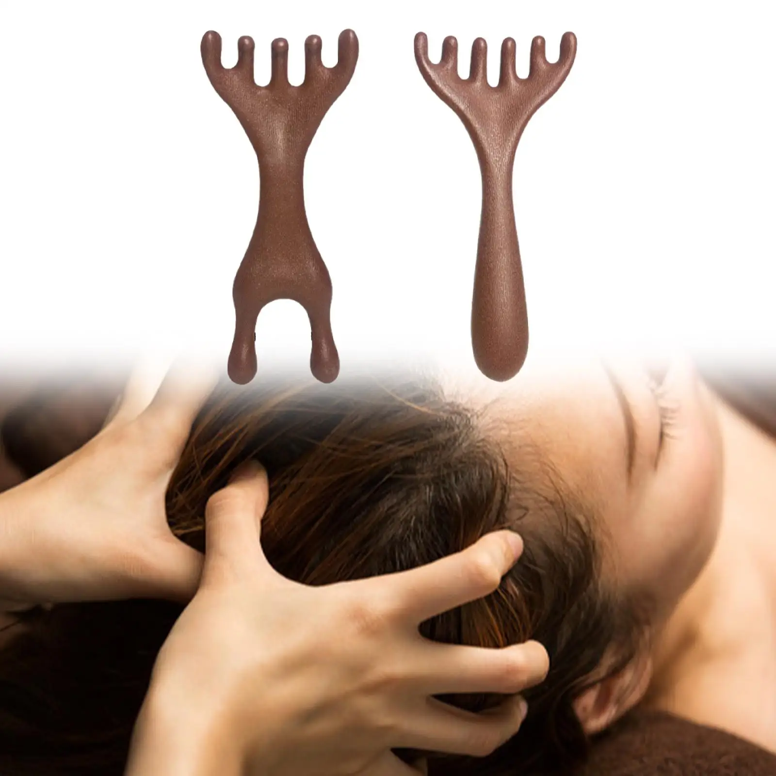 Kopfhaut-Massagegerät, Kamm, leichtes Hand-Kopfmassagegerät für die Kopfhaut im Rückenarm