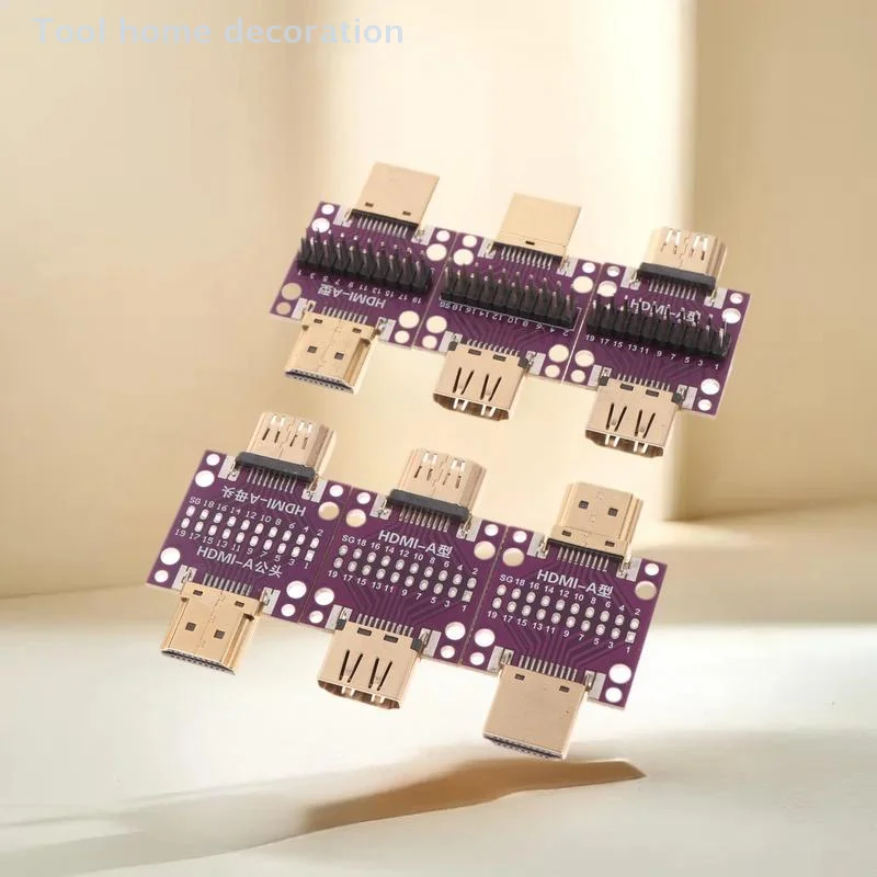 HDMI オス - メス/オス用アダプター テスト ボード。 PCB変換回路基板