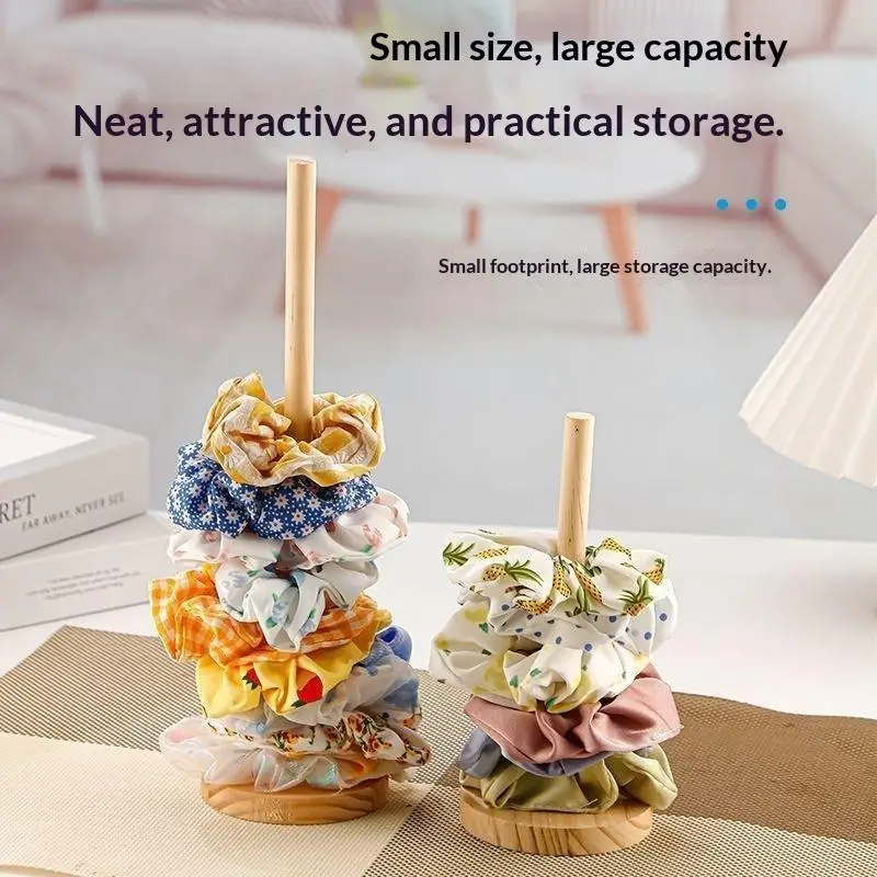 Easy to Clean Hair Scrunchies Organizer Waterproof Hair Accessory Holder for Hairpins Headbands Girls Daily Storage