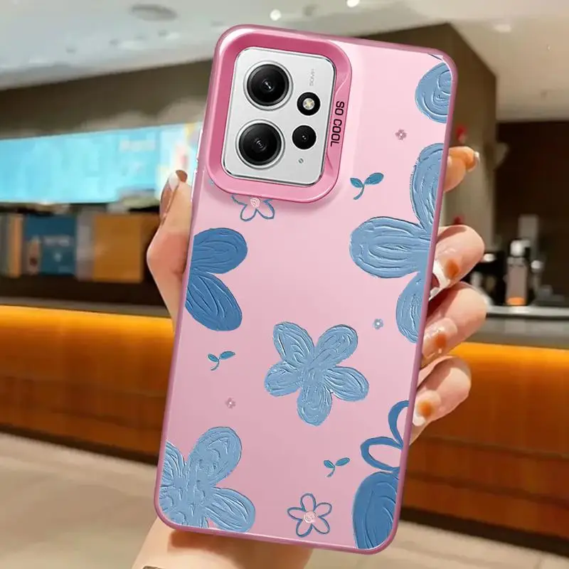 phone cases for Xiaomi Redmi Note 13 12 Pro 5G 11 10S 12S 12pro 10 4G 13pro funda Back Shell Cover Cute Cartoon Spring Flowers