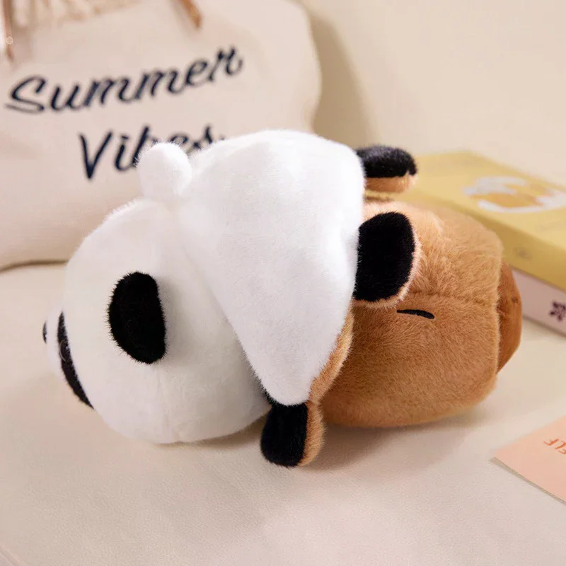 جميل الباندا كابيبارا الوجه التحول ألعاب من نسيج مخملي على الوجهين الوجه الباندا لعبة الكرتون محشوة ألعاب الدمى هدايا الأطفال