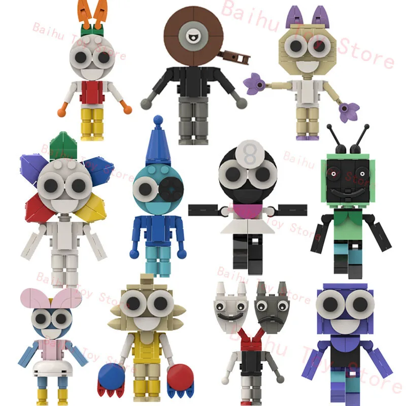 NEW Dandy's World Assembly Toy Dandys World Pebble Astro Action Figure Anime Goob Toodles Vee Figures ABS Model Doll Kids Gift