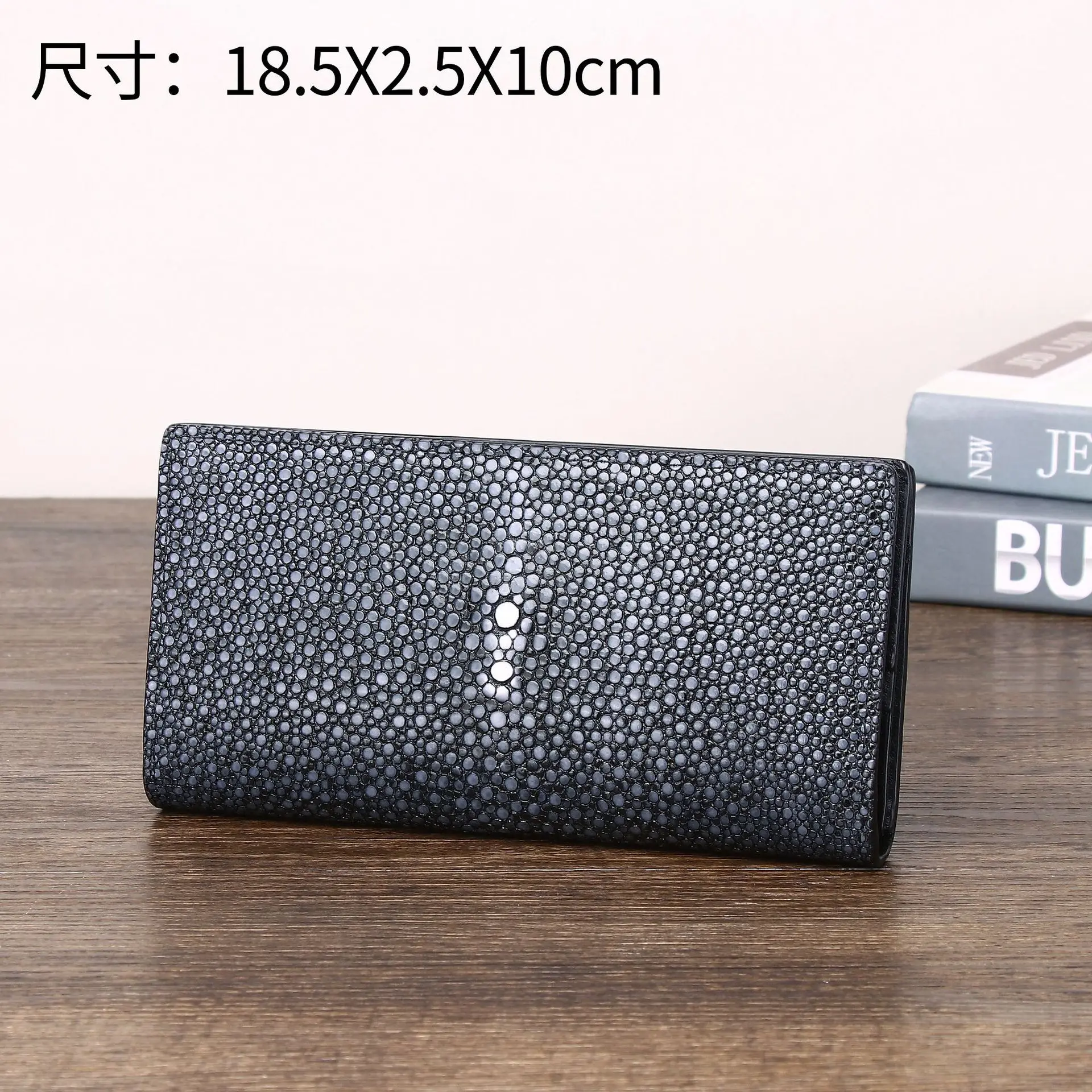 

New Smooth Pearl Fish Purse Pattern Money Clip Multiple Card Positions Men's Suit Clip Long Wallet Multi Functional Small Wallet