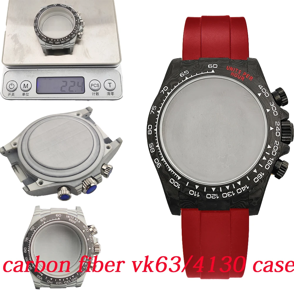 

Корпус для часов VK63, 38 мм, из углеродного волокна, многофункциональный, с карбоновым безелем Daytona, герметичный, 3 атм, подходит для механизмов VK63/4130