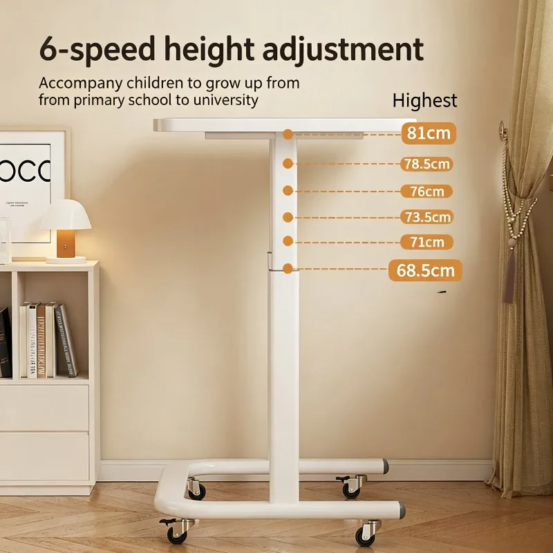 Movable lifting study table living room sofa desk home simple lifting table home bedroom bedside table