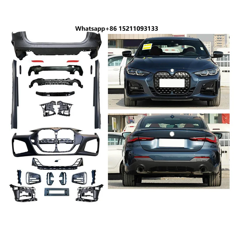 

2020-2023 Car Modification Upgrade MT Front Bumper Rear Bumper Body Kit Large Surround Accessories for 4 Series G22