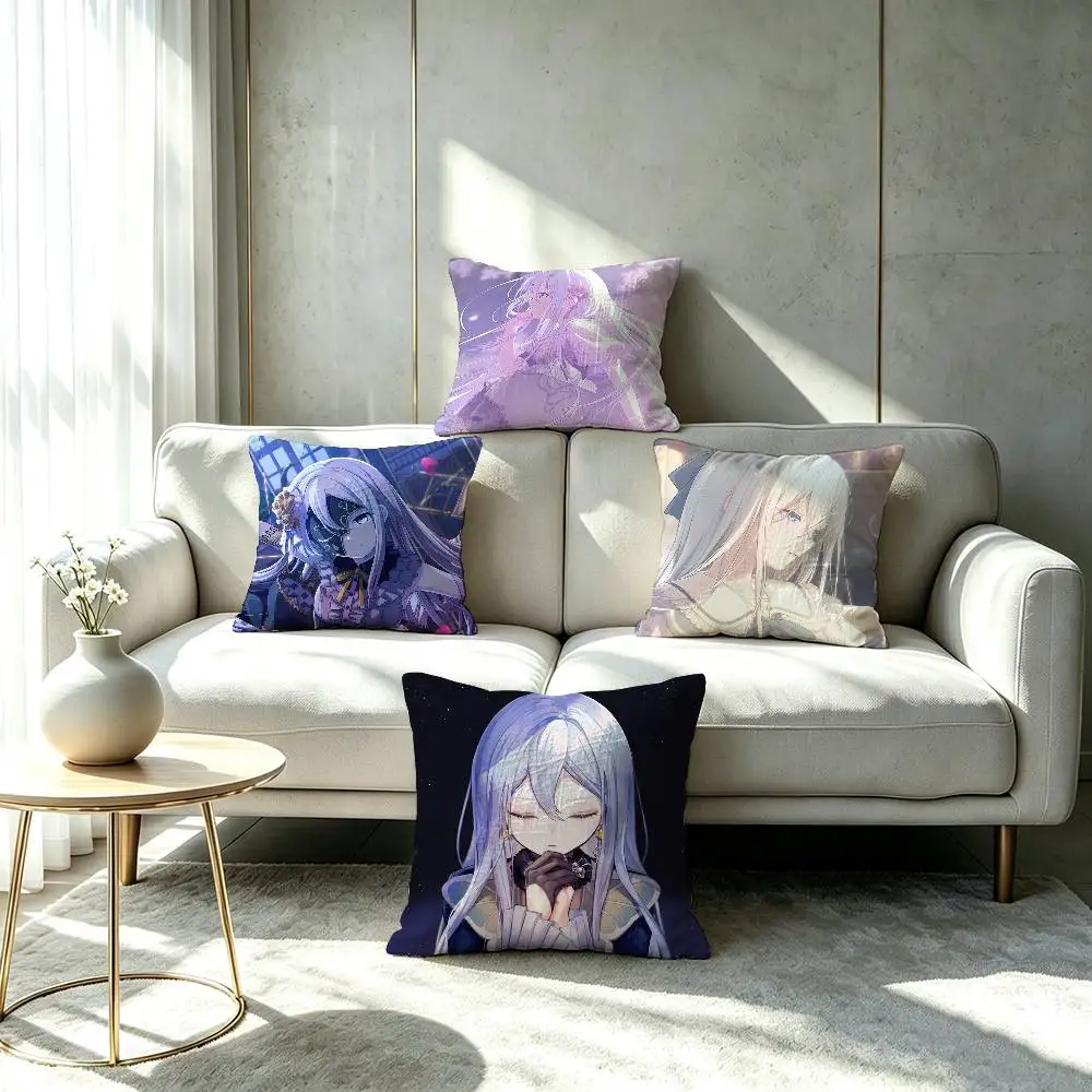 Nightcord at 2500 Yoisaki Kanade Double-sided printed pillow cover Solid color minimalist pillowcase, fits all bedroom styles