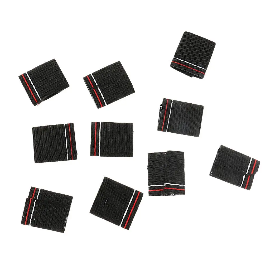 4x 10 Pcs Elastic Basketball Finger Support Brace Protector Sleeve