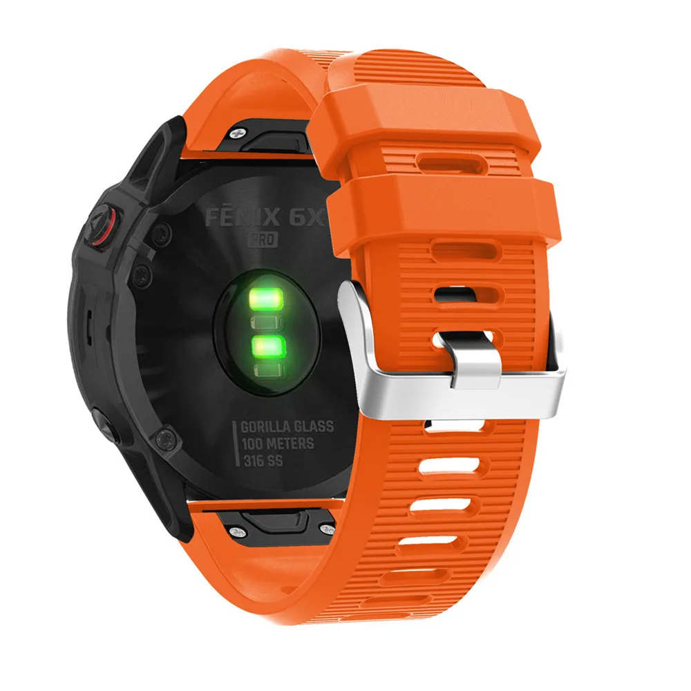 BEHUA QuickFit 26mm 22mm Silikonarmband für Garmin Fenix E 8 7X 7 6 6X/Epix Pro Gen 2 51mm 47mm/Tactix Uhrenarmband Zubehör – Detail 5